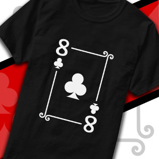 トランプ衣装8クラブカード8カード Tシャツ