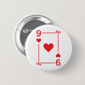 トランプ衣装9カード9のハート 缶バッジ (正面&裏面)