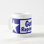 トランプ表示の得T コーヒーマグカップ (正面左)