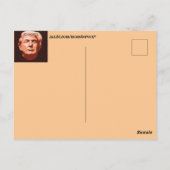 トランプ詐欺師ポストカード ポストカード (裏面)