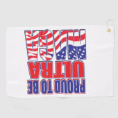 トランプ誇りを持ったの支持者になる ゴルフタオル (横)