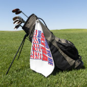 トランプ誇りを持ったの支持者になる ゴルフタオル (グリーン)