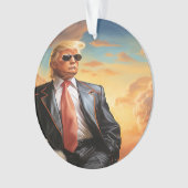 トランプ誇りを持ったアメリカン大統領アクリルオーナメント オーナメント (正面)