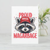 トランプ誇りを持ったサポーター選挙のためのMAGAのごみ サンキューカード (スタンド正面)