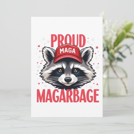 トランプ誇りを持ったサポーター選挙のためのMAGAのごみ サンキューカード (スタンド正面)