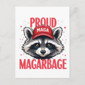 トランプ誇りを持ったサポーター選挙のためのMAGAのごみ ポストカード (正面)