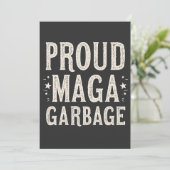 トランプ誇りを持ったサポーター選挙のためのMAGAのごみ 招待状 (スタンド正面)