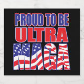 トランプ誇りを持った大統領を支持する ビールラベル (シングルラベル)