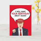 トランプ誕生日カード – 私はあなたの誕生日grを作る カード (黄色い花)