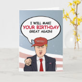 トランプ誕生日カード – 私はあなたの誕生日grを作る カード (黄色い花)