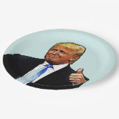 トランプ誕生日パーティー紙プレート ペーパープレート (アングル)