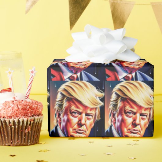 トランプ誕生日包装紙 ラッピングペーパー (誕生日パーティー)