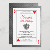 トランプ誕生日招待状 招待状 (正面/裏面)