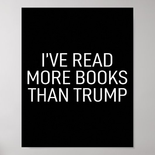 トランプ読よりも多くの本を持つ ポスター (正面)