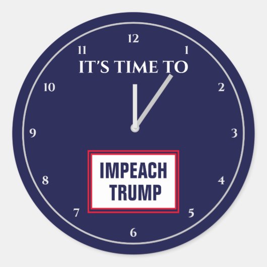 トランプ議会の弾劾を弾劾する時だ ラウンドシール (正面)