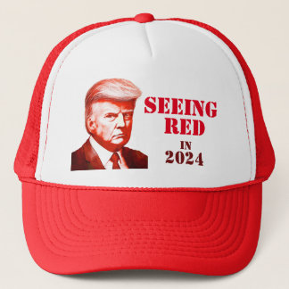 トランプ赤非公式マグショットトランプ2024 キャップ
