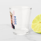 トランプ赤非公式マグショットトランプ2024 ショットグラス (右)