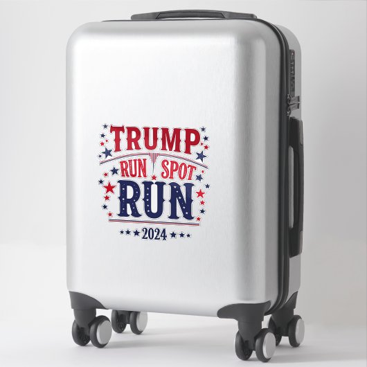 トランプ走スポット走の選挙おもしろい討論 シール (スーツケース)