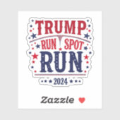 トランプ走スポット走の選挙おもしろい討論 シール (シート)