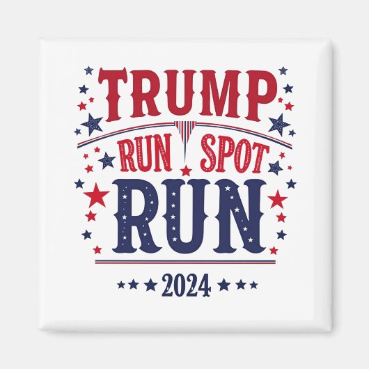 トランプ走スポット走の選挙おもしろい討論 マグネット (正面)