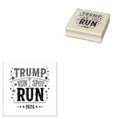 トランプ走スポット走の選挙おもしろい討論 ラバースタンプ (押印)