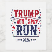 トランプ走スポット走の選挙おもしろい討論 ワインラベル (シングルラベル)