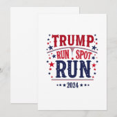 トランプ走スポット走の選挙おもしろい討論 招待状 (正面/裏面)