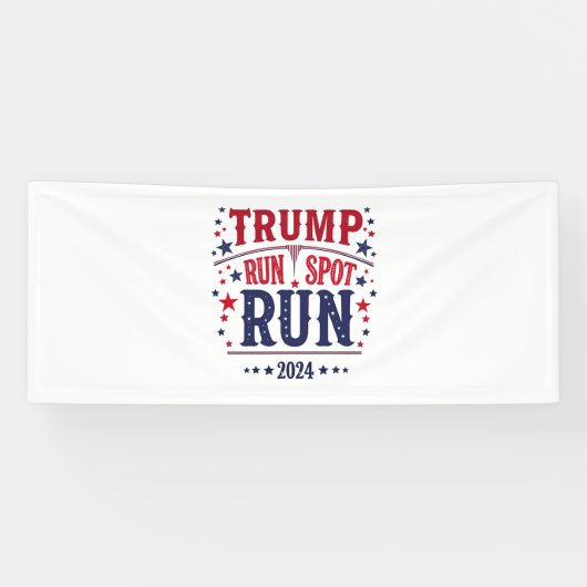 トランプ走スポット走の選挙おもしろい討論 横断幕 (横)