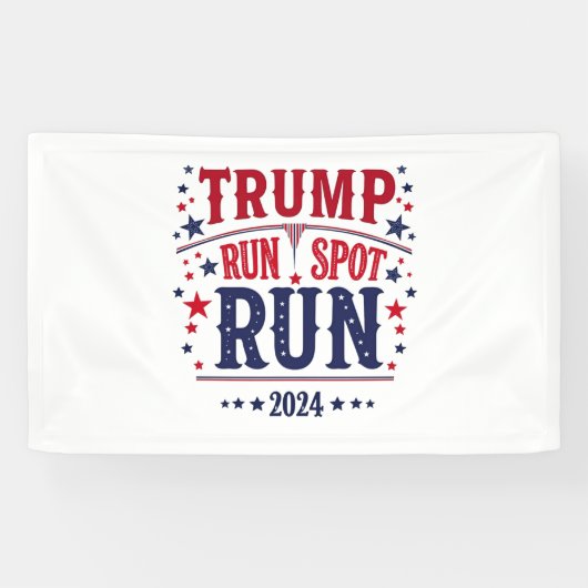 トランプ走スポット走の選挙おもしろい討論 横断幕 (横)