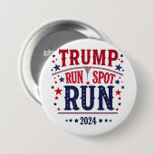 トランプ走スポット走の選挙おもしろい討論 缶バッジ (正面&裏面)