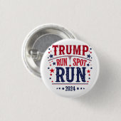トランプ走スポット走の選挙おもしろい討論 缶バッジ (正面&裏面)