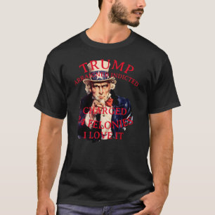 トランプ起訴 告訴 34件の重罪 Tシャツ