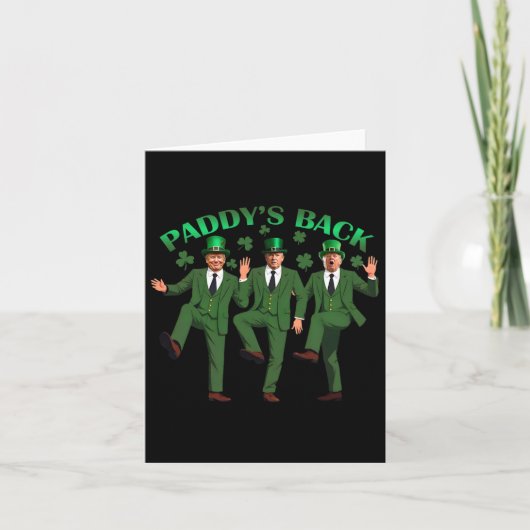 トランプ踊りおもしろいSt patricks day飲料水田 カード (正面)