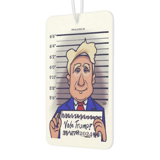 トランプ車のエアーフレッシュナーに投票 カーエアーフレッシュナー (左)