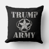 トランプ軍47米大統領ヴィンテージレトロ クッション (正面)