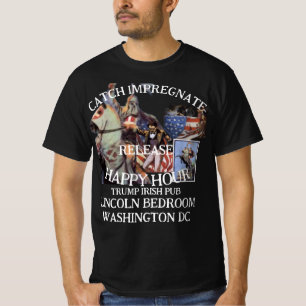 トランプ追跡妊娠檻アイルランドパブ誕生の国 Tシャツ