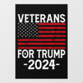 トランプ退役軍人2024 Proトランプ ウィンドウサイン (シート)