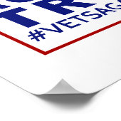 トランプ退役軍人 ポスター (角)