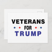 トランプ退役軍人 ポストカード (正面/裏面)