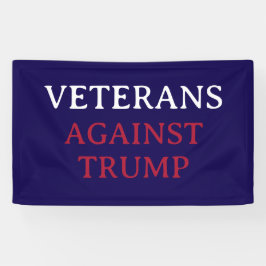 トランプ退役軍人 横断幕