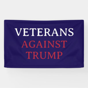 トランプ退役軍人 横断幕