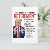 トランプ退職挨拶 カード (スタンド正面)