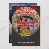 トランプ逮捕有罪パーティーセレブレーション 招待状 (正面/裏面)