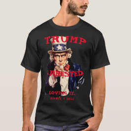 トランプ逮捕2023火曜日アンクルサム Tシャツ