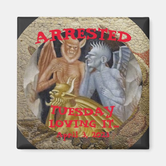 トランプ逮捕 マグネット (正面)