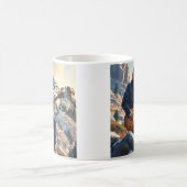 トランプ遊のエレキギター山ラシュモアマガ コーヒーマグカップ (中央)