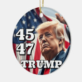 トランプ運動 セラミックオーナメント (左)