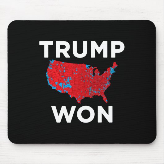 トランプ選手が2024年正しい選挙結果地図2024私を獲得 マウスパッド (正面)