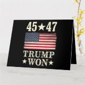 トランプ選手が2024年45位の米国州旗 カード (黄色い花)