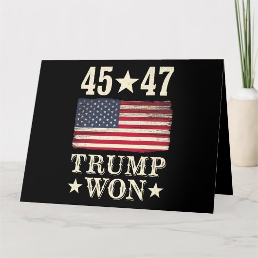 トランプ選手が2024年45位の米国州旗 カード (正面)